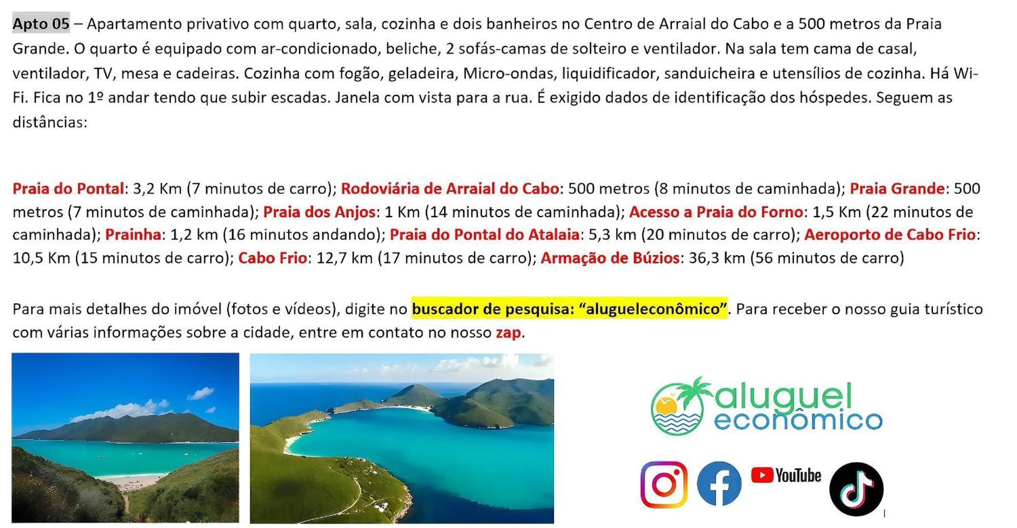 Arraial Do Cabo - Brisas Do Farol - Aluguel Economico Leilighet Eksteriør bilde